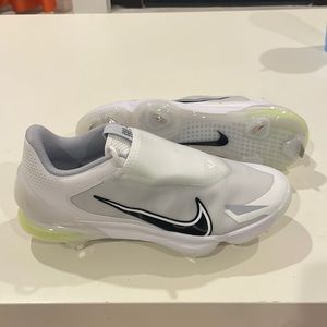 Nike Baseball Cleats Force Zoom Trout 8 Pro CZ5915-100, White, Men’s Size 8 NEW